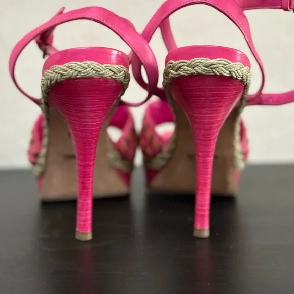 COLE HAAN 💕 Vanessa Nike Air Braided Pink Heel - Picture 10 of 12